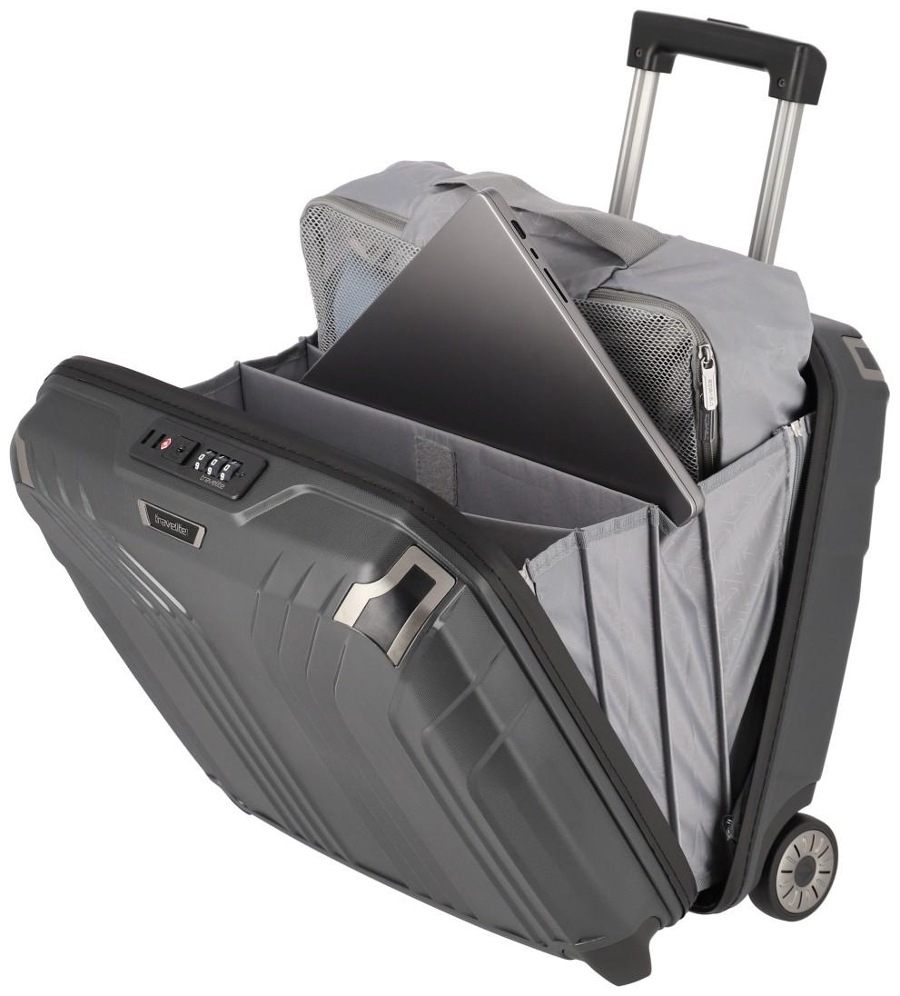 Travelite Businesswheeler Elvaa schwarz Laptopfach