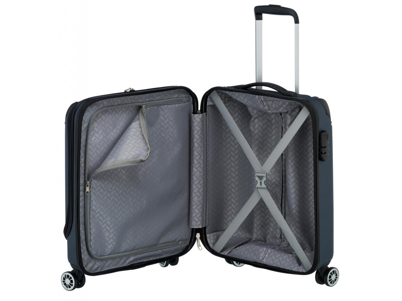 Travelite City Businesswheeler S 55cm ABS Hartschale blau