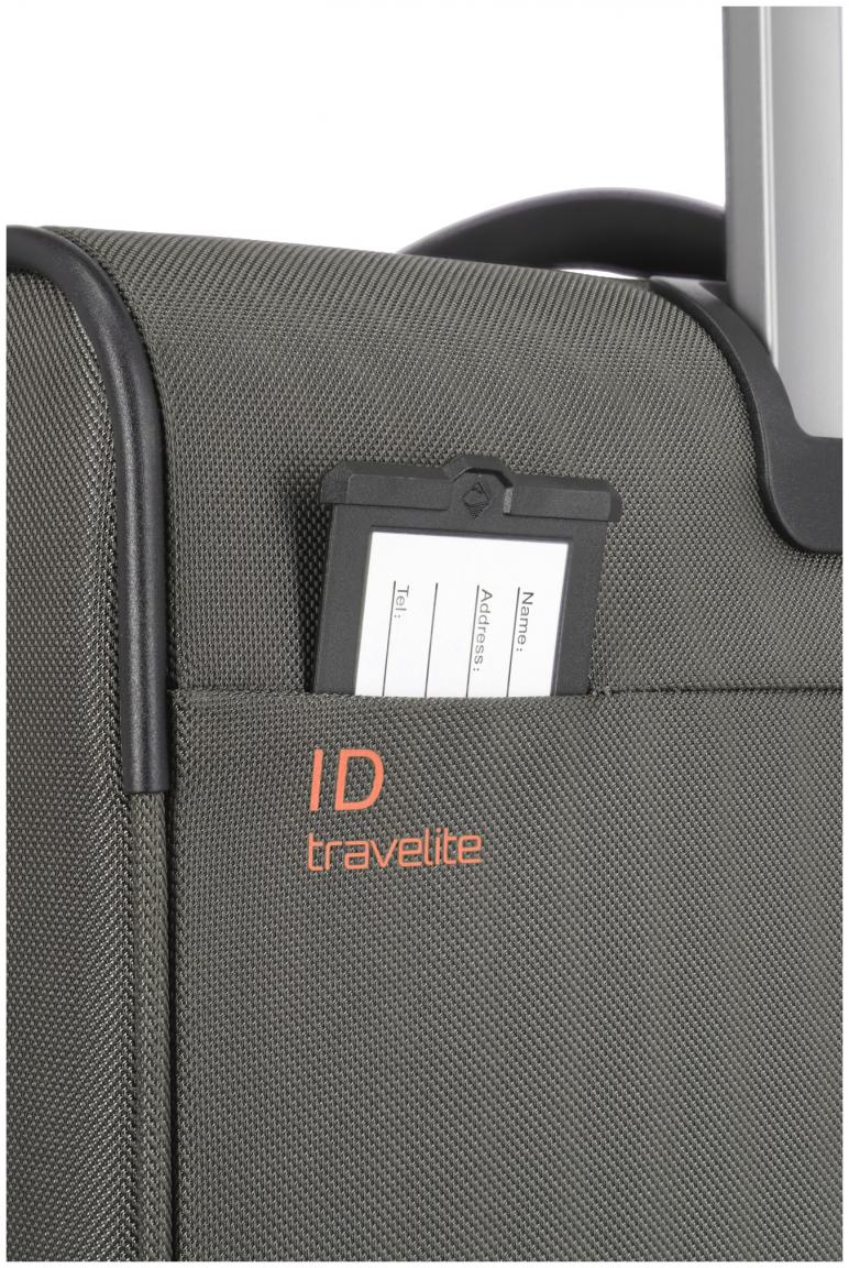 Travelite Crosslite 4w Trolley M 66cm olivgrün Rollenkoffer