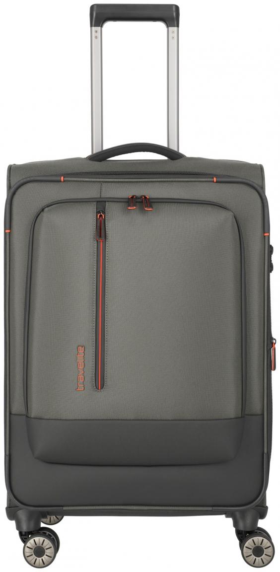 Travelite Crosslite 4w Trolley M 66cm olivgrün Rollenkoffer