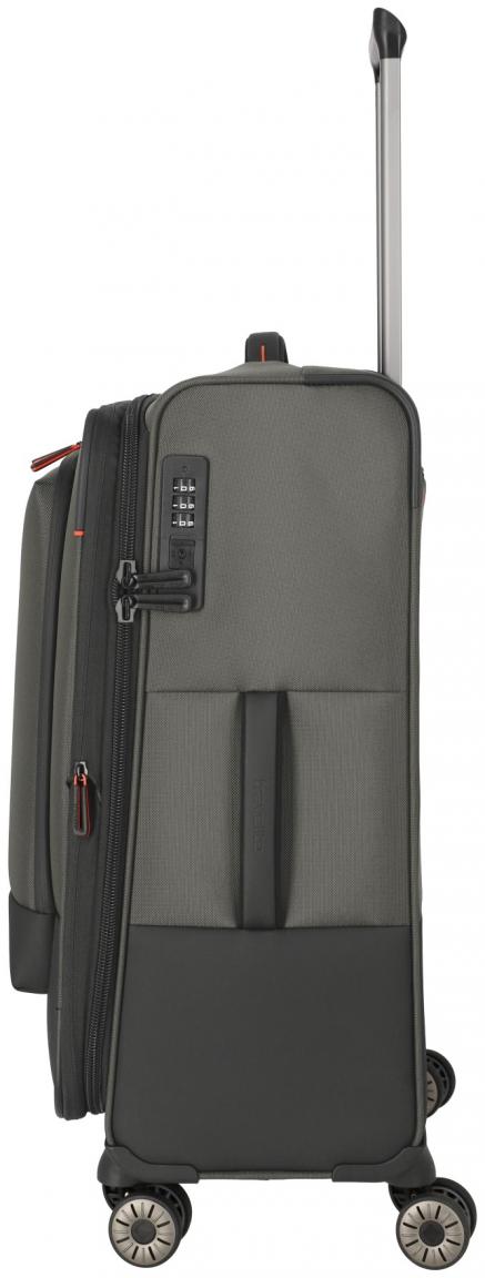 Travelite Crosslite 4w Trolley M 66cm olivgrün Rollenkoffer