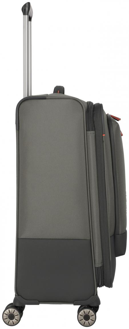Travelite Crosslite 4w Trolley M 66cm olivgrün Rollenkoffer