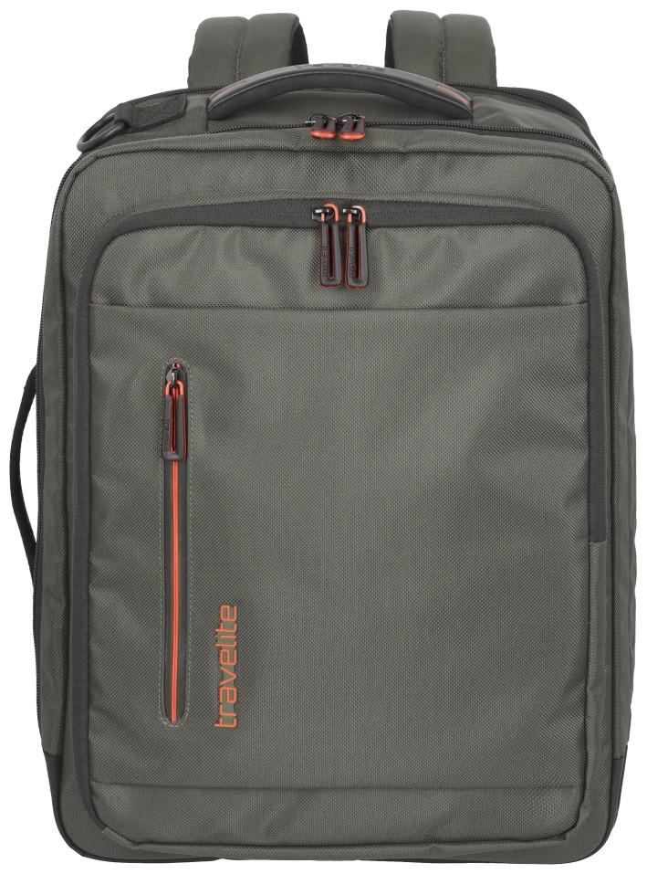 Travelite Crosslite Bordtasche Rucksack olivgrün Laptopfach