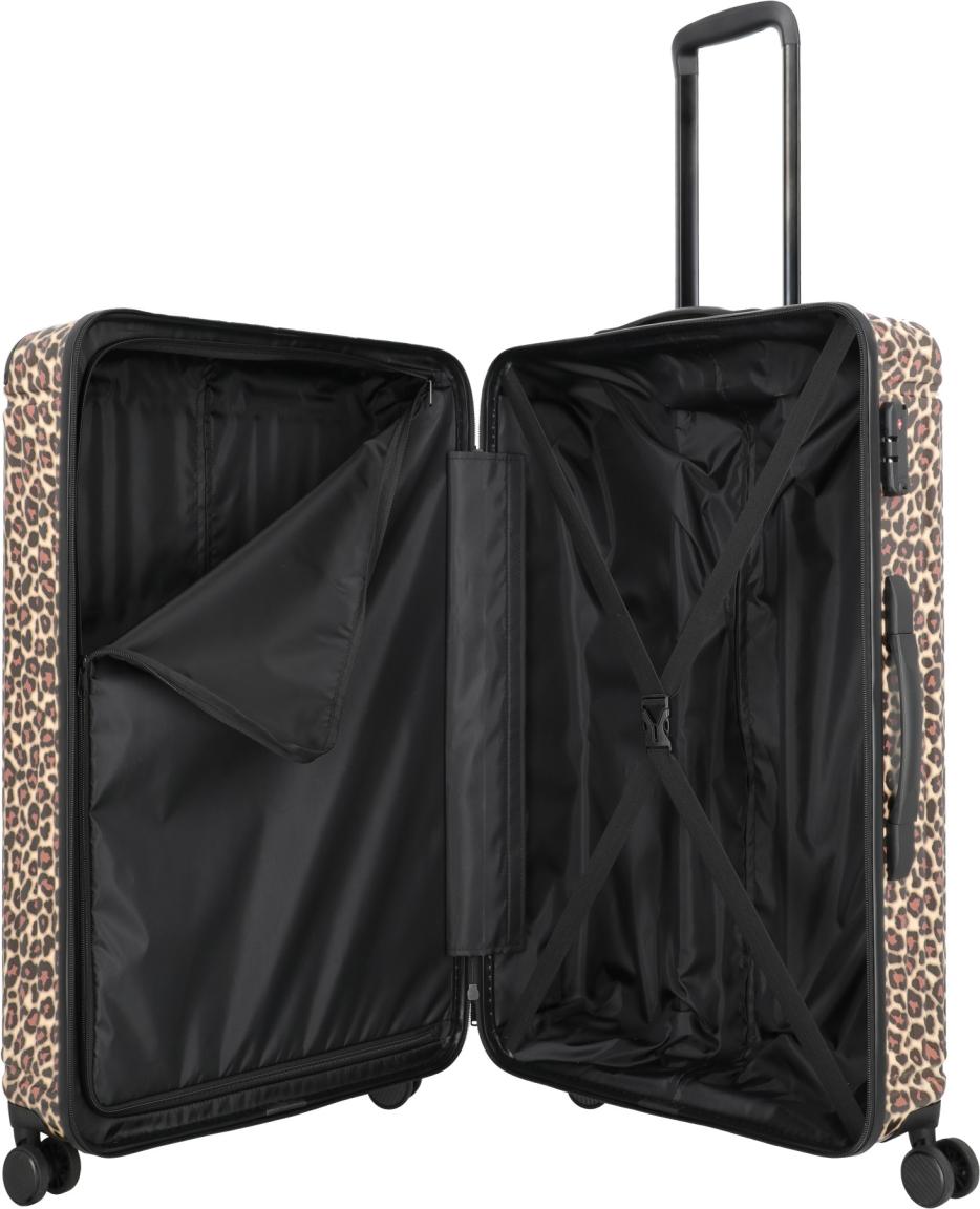 Travelite Cruise Trolley L Koffer Hartschale Leopard - Braun