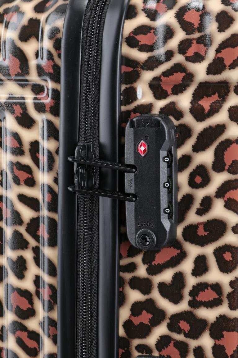 Travelite Cruise Trolley L Koffer Hartschale Leopard - Braun