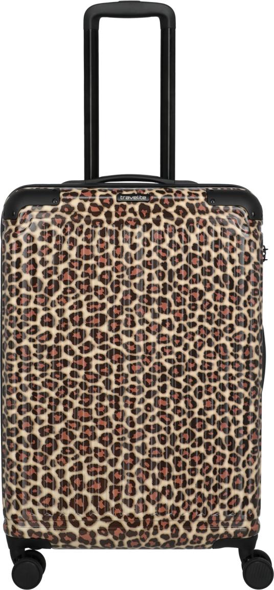 Travelite Cruise Trolley M Koffer Hartschale Leopard - Braun