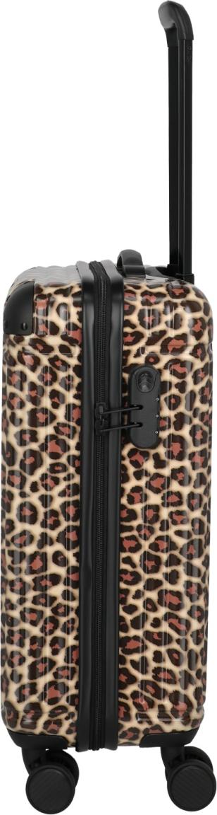 Travelite Cruise Trolley S Handgepäckkoffer Hartschale Leopard - Braun