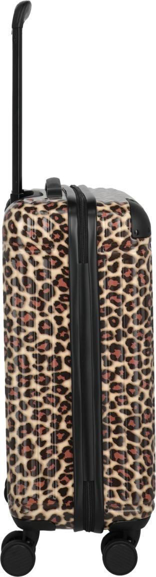 Travelite Cruise Trolley S Handgepäckkoffer Hartschale Leopard - Braun