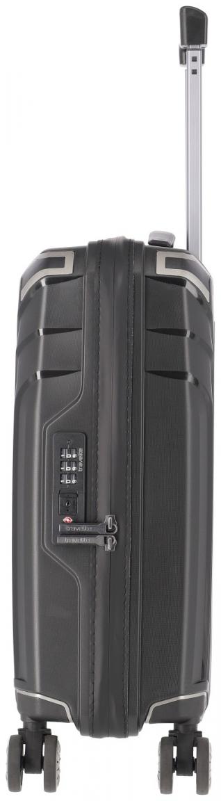 Travelite Elvaa Kabinenkoffer 4w Trolley S 55cm schwarz Hartschale