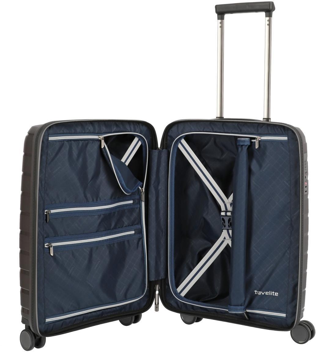 Travelite Handgepäckkoffer 55cm Anthracite dunkelgrau Air Base 4w Trolley S