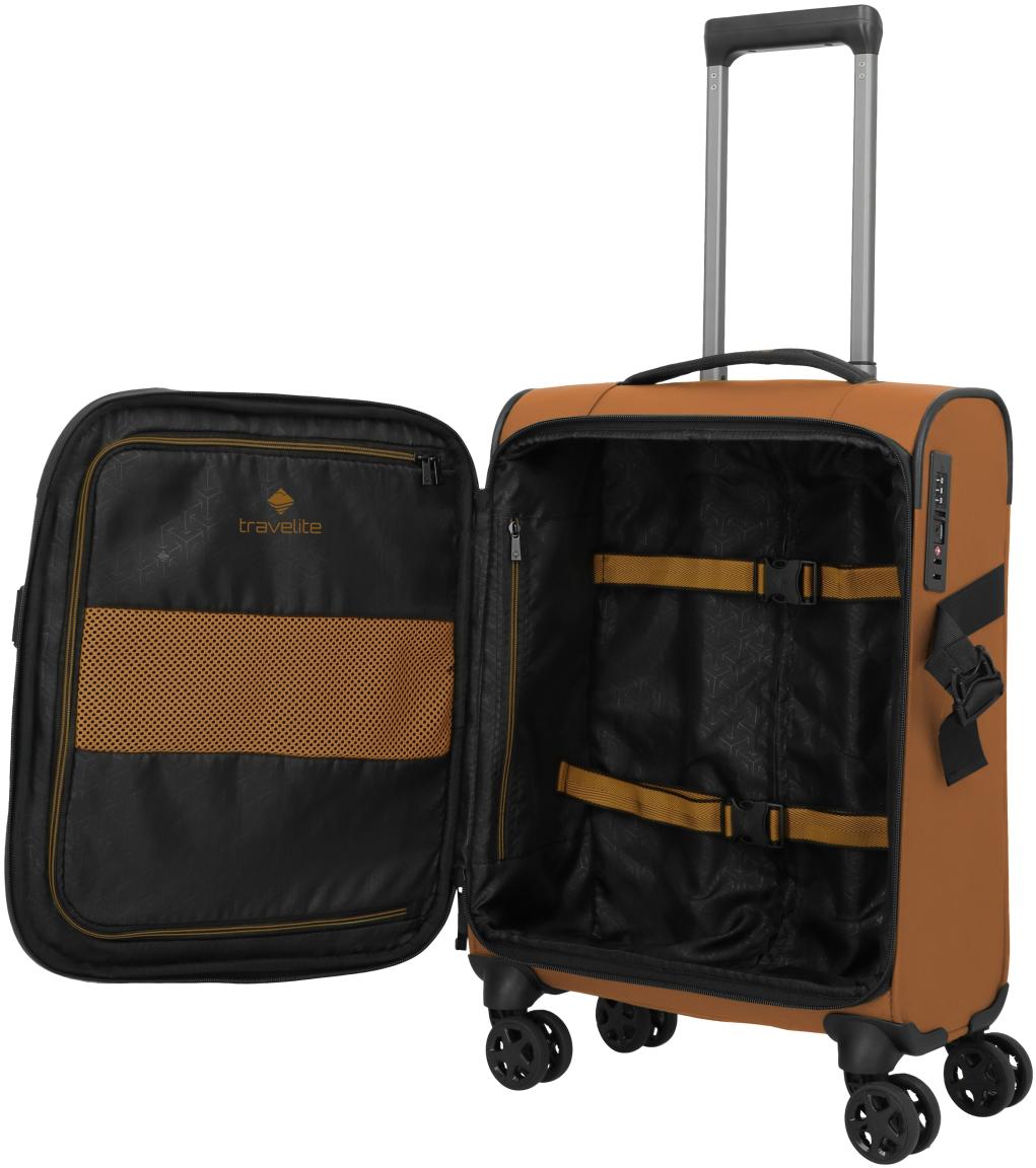 Travelite Handgepäckkoffer Briize Curry S 55cm orangebraun