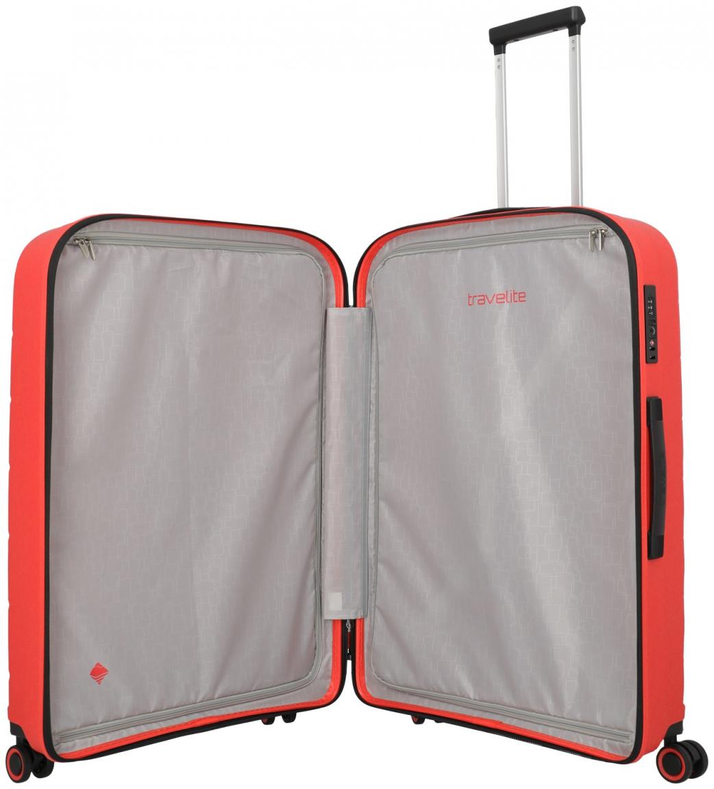 Travelite Hartschalenkoffer Burano L 75cm rot Raspberry