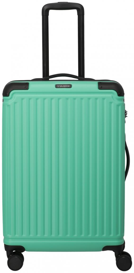 Travelite Hartschalenkoffer Cruise 4w Trolley M 67cm Light Aqua türkis