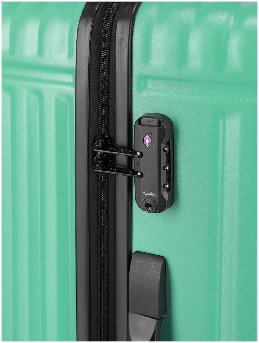 Travelite Hartschalenkoffer Cruise 4w Trolley M 67cm Light Aqua türkis