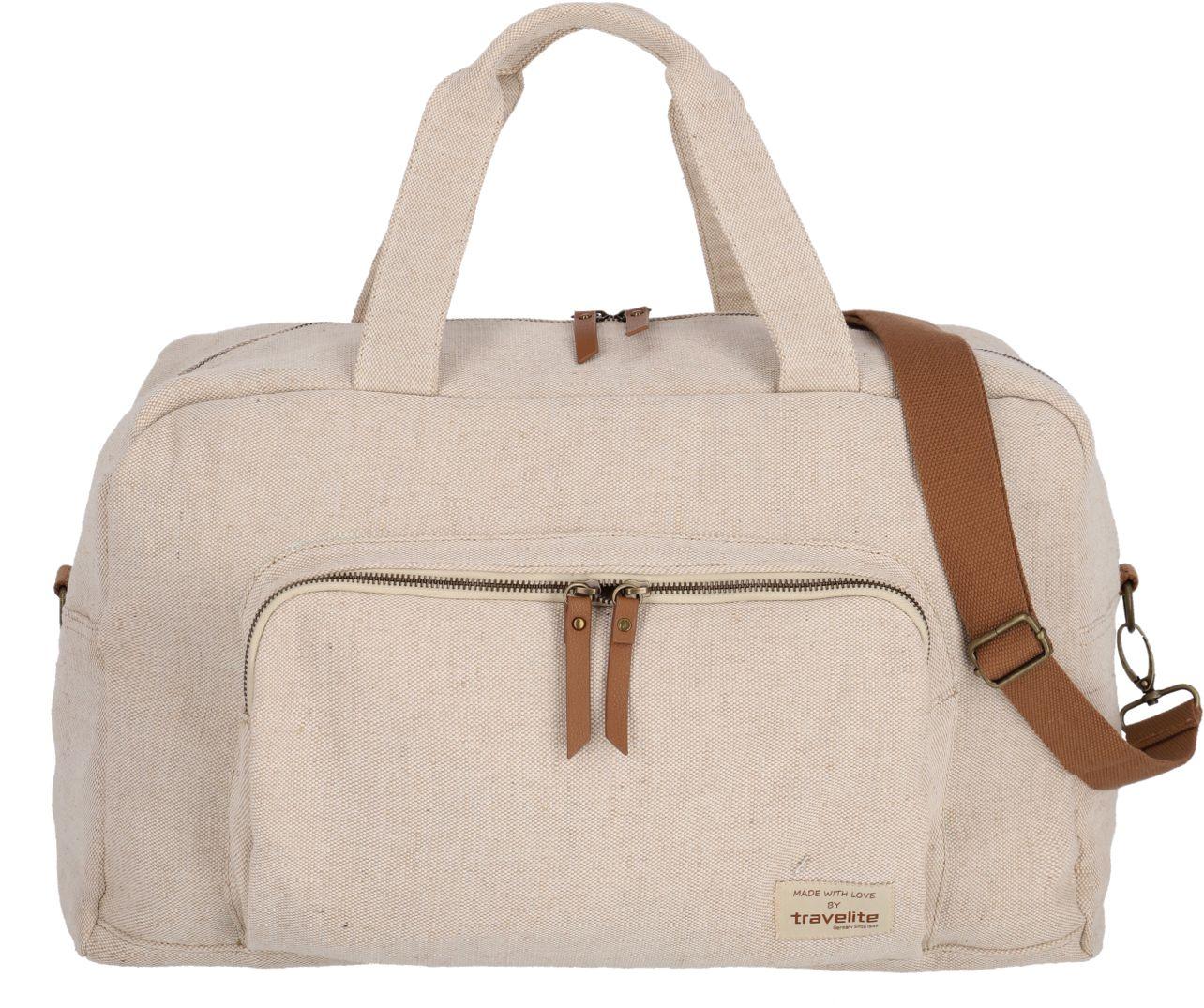 Travelite Hempline Weekender Nature beige Reisetasche Hanf