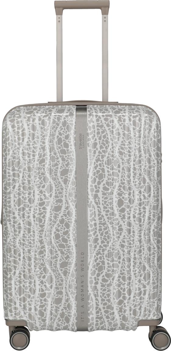 Travelite Lascana Edition Trolley M Hartschalenkoffer Champagne - Grau