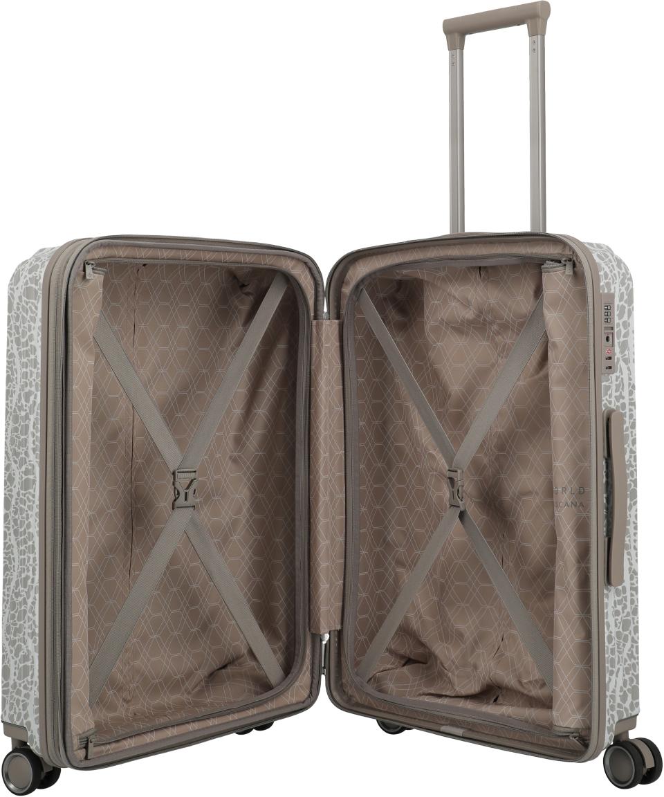 Travelite Lascana Edition Trolley M Hartschalenkoffer Champagne - Grau