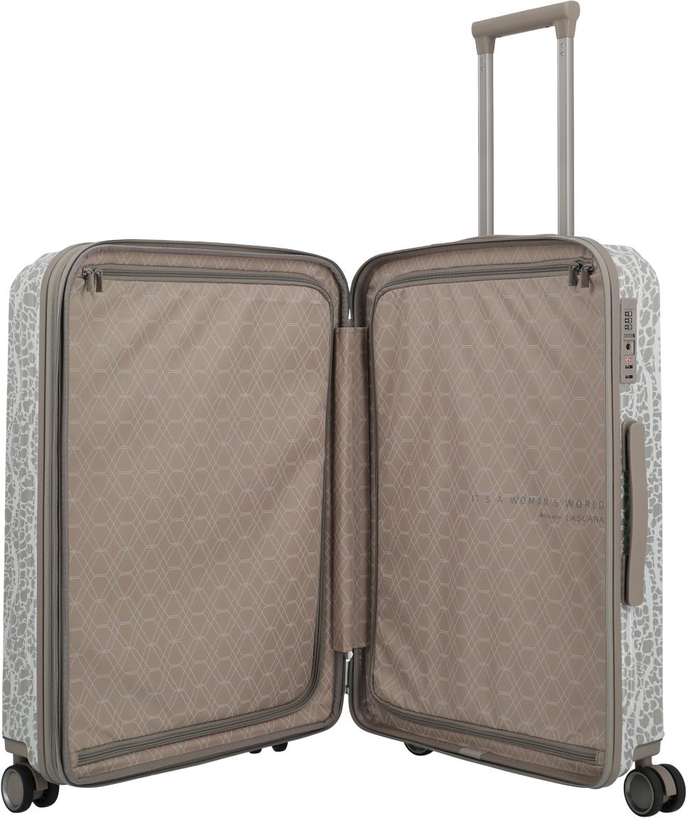 Travelite Lascana Edition Trolley M Hartschalenkoffer Champagne - Grau