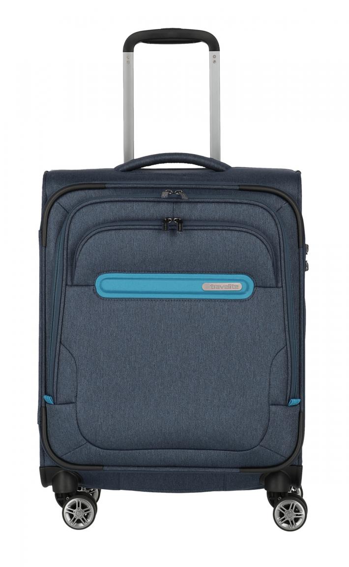 Travelite Madeira 4-Rad Trolley S 55cm blau türkis Handgepäck