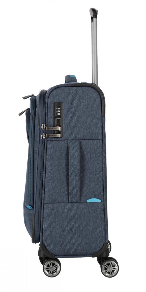 Travelite Madeira 4-Rad Trolley S 55cm blau türkis Handgepäck