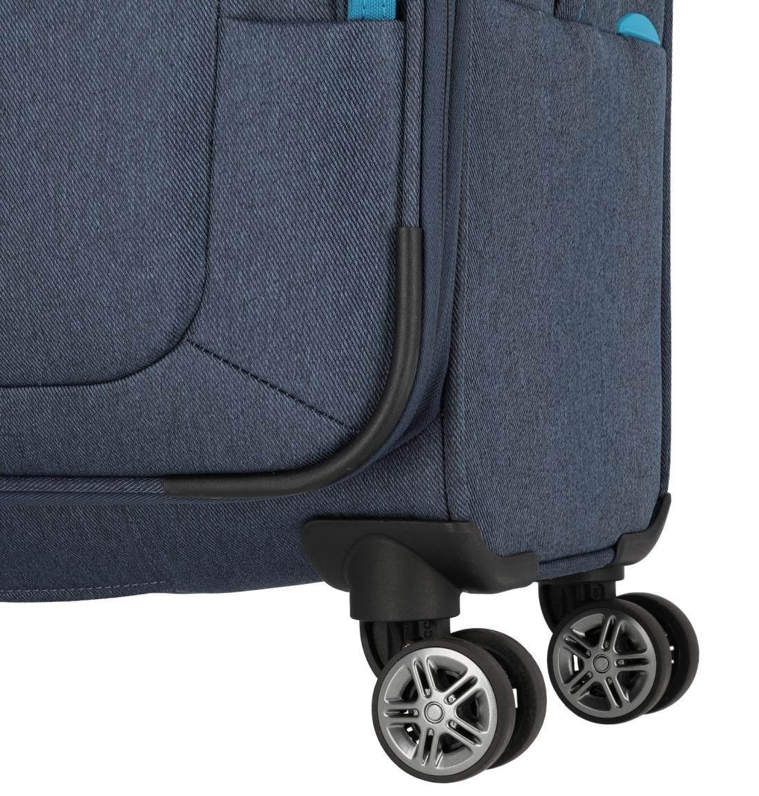 Travelite Madeira 4-Rad Trolley S 55cm blau türkis Handgepäck