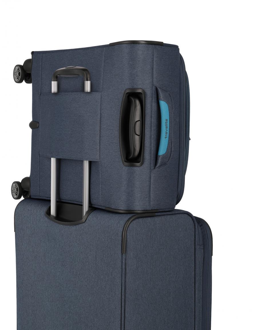 Travelite Madeira 4-Rad Trolley S 55cm blau türkis Handgepäck