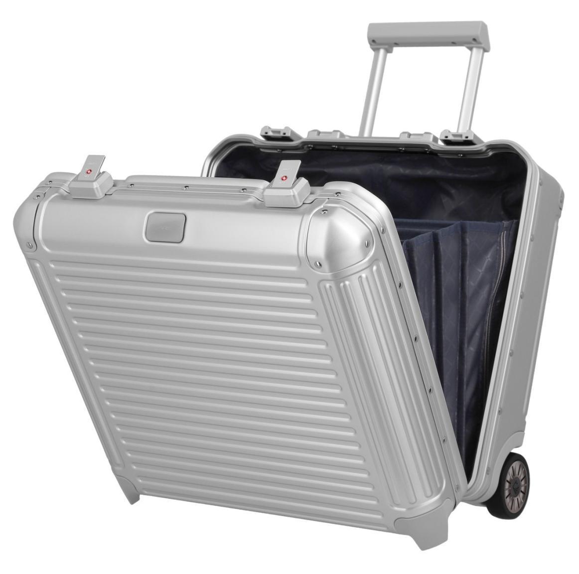 Travelite Next 2-Rad Businesswheeler Laptoptrolley silber Aluminium