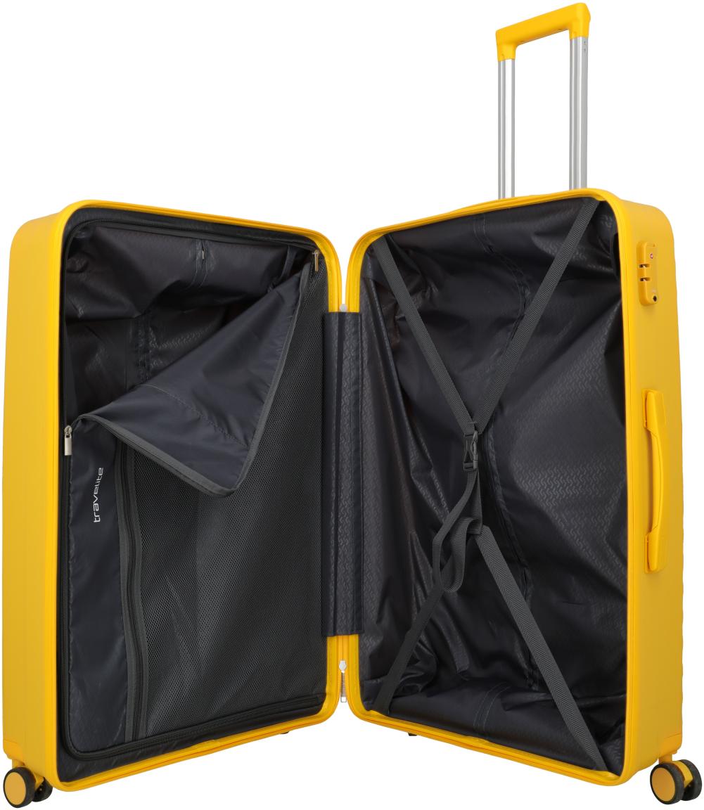 Travelite Pacific Trolley L Koffer Hartschale Gelb
