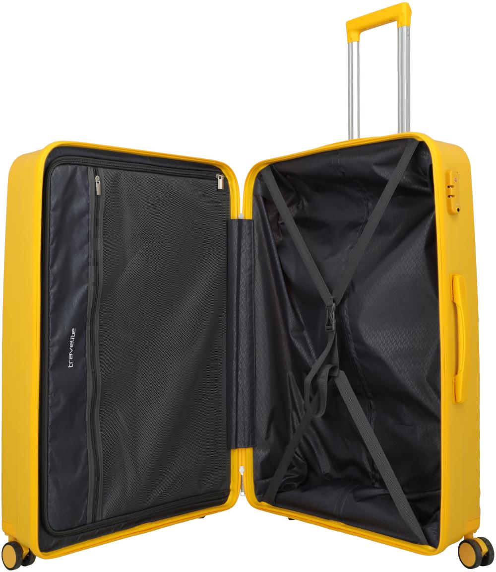 Travelite Pacific Trolley L Koffer Hartschale Gelb