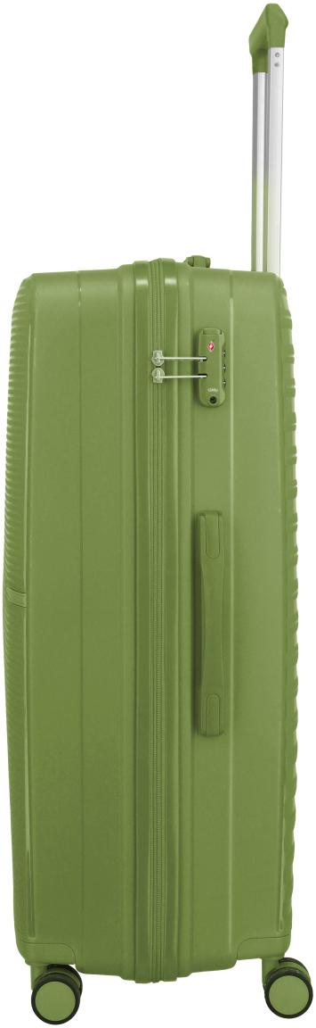 Travelite Pacific Trolley L Koffer Hartschale Olive - Grün
