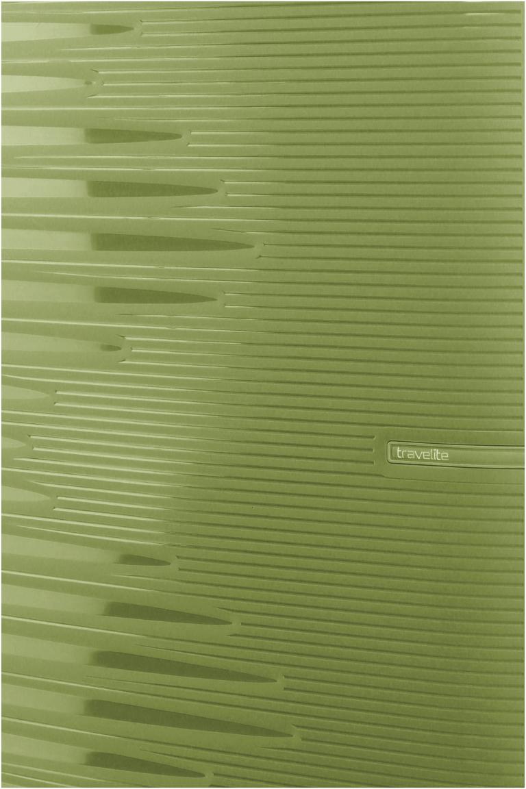 Travelite Pacific Trolley L Koffer Hartschale Olive - Grün