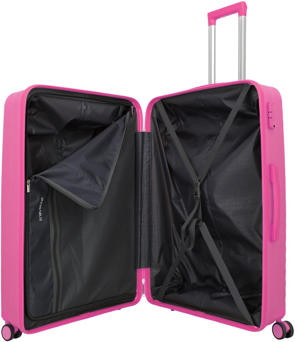 Travelite Pacific Trolley L Koffer Hartschale Pink