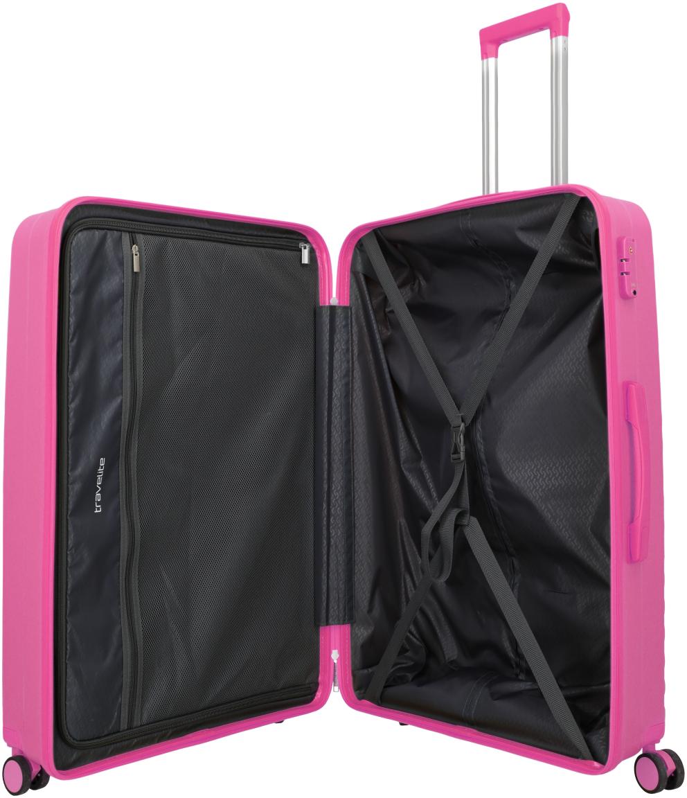 Travelite Pacific Trolley L Koffer Hartschale Pink