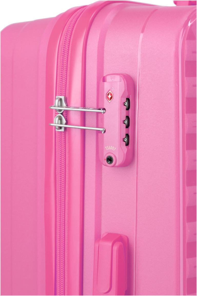 Travelite Pacific Trolley L Koffer Hartschale Pink