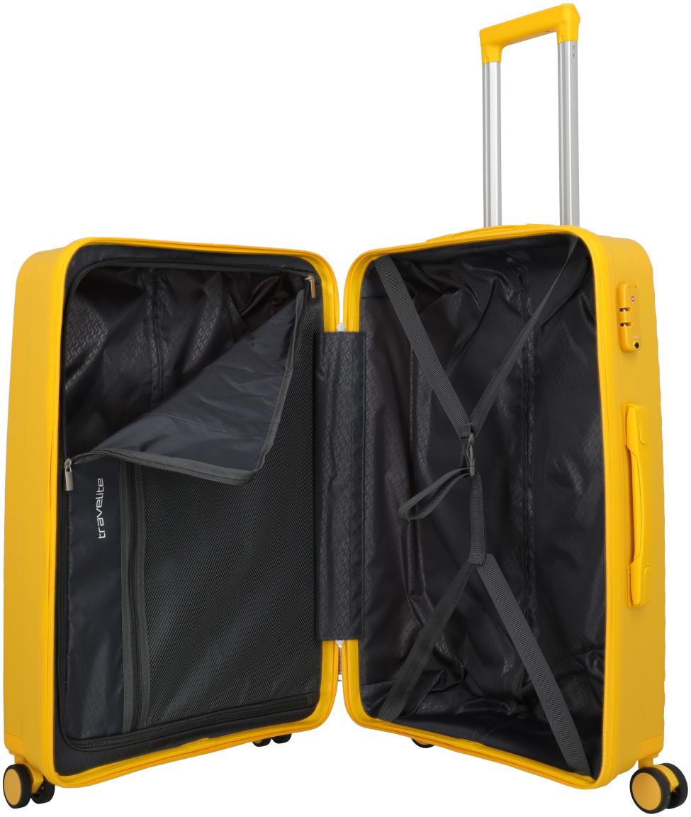 Travelite Pacific Trolley M Koffer Hartschale Gelb