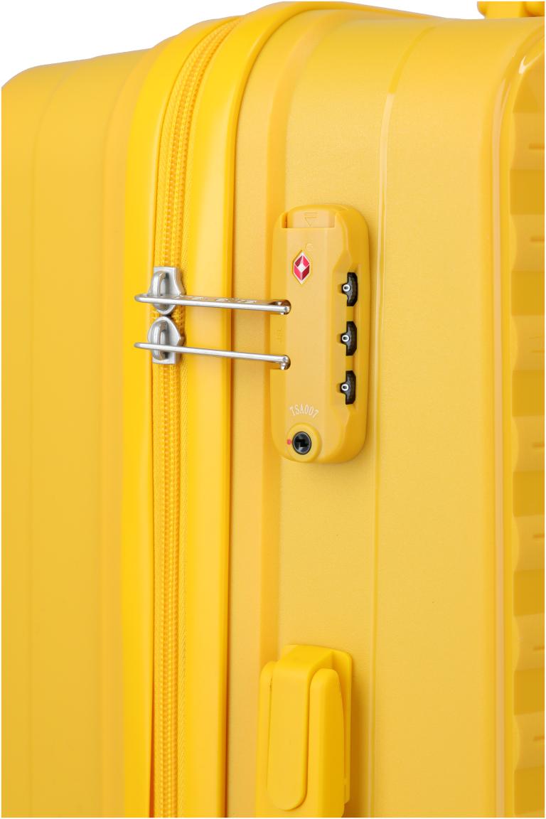 Travelite Pacific Trolley M Koffer Hartschale Gelb