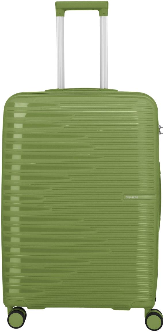 Travelite Pacific Trolley M Koffer Hartschale Olive - Grün