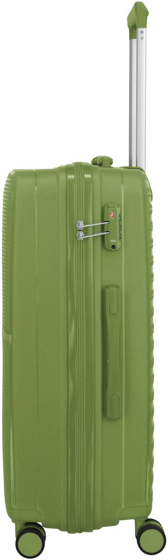 Travelite Pacific Trolley M Koffer Hartschale Olive - Grün