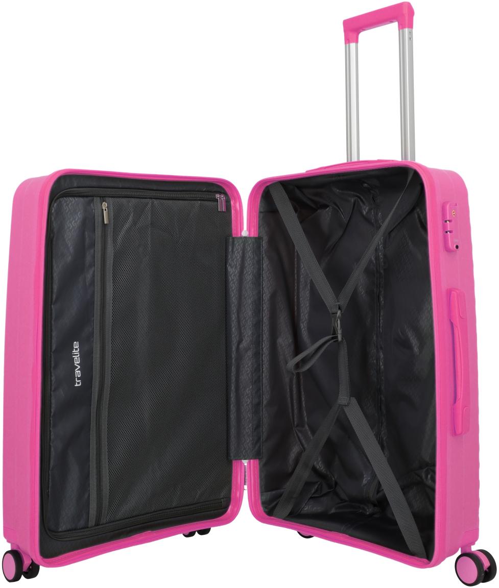 Travelite Pacific Trolley M Koffer Hartschale Pink