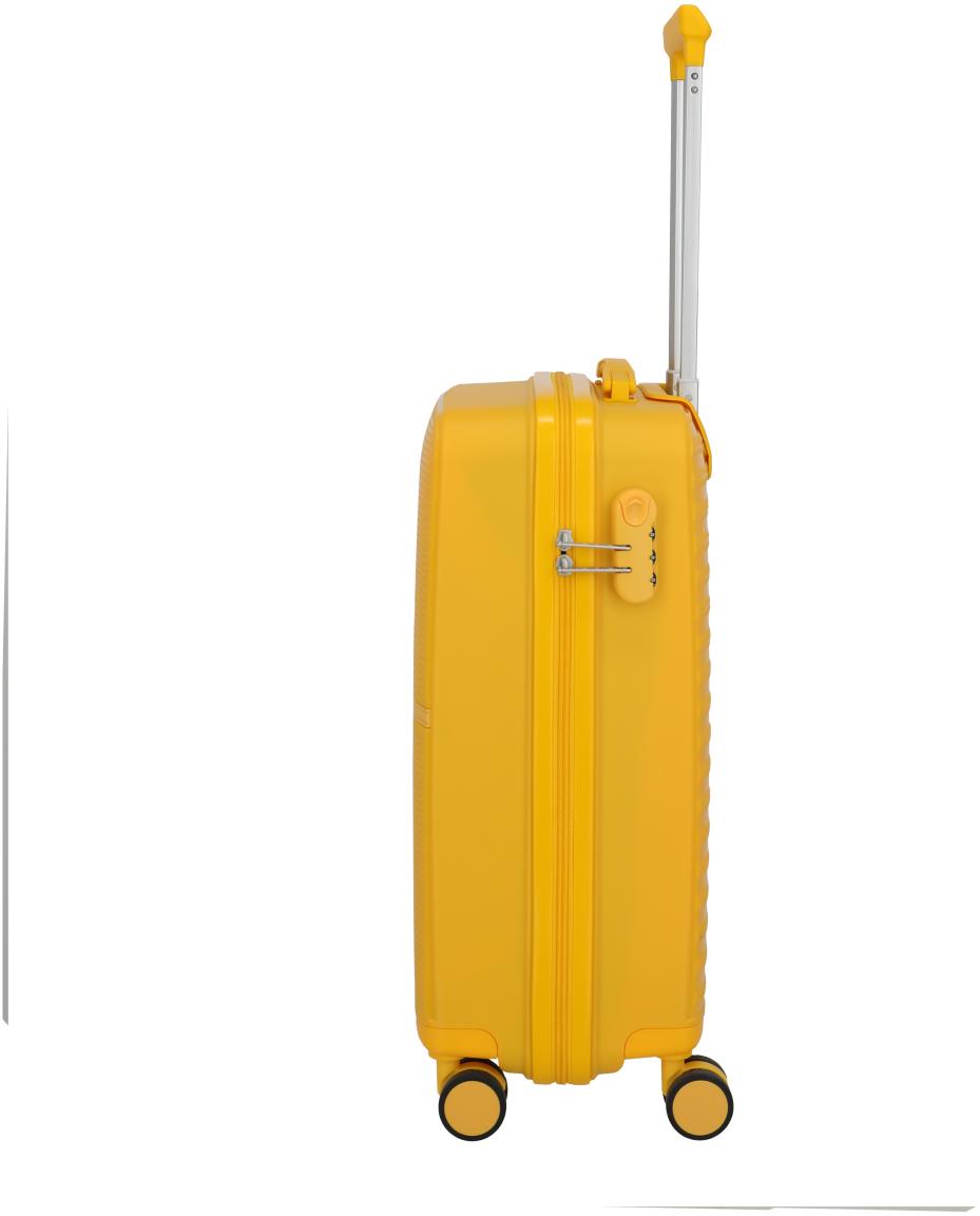 Travelite Pacific Trolley S Handgepäckkoffer Hartschale Gelb