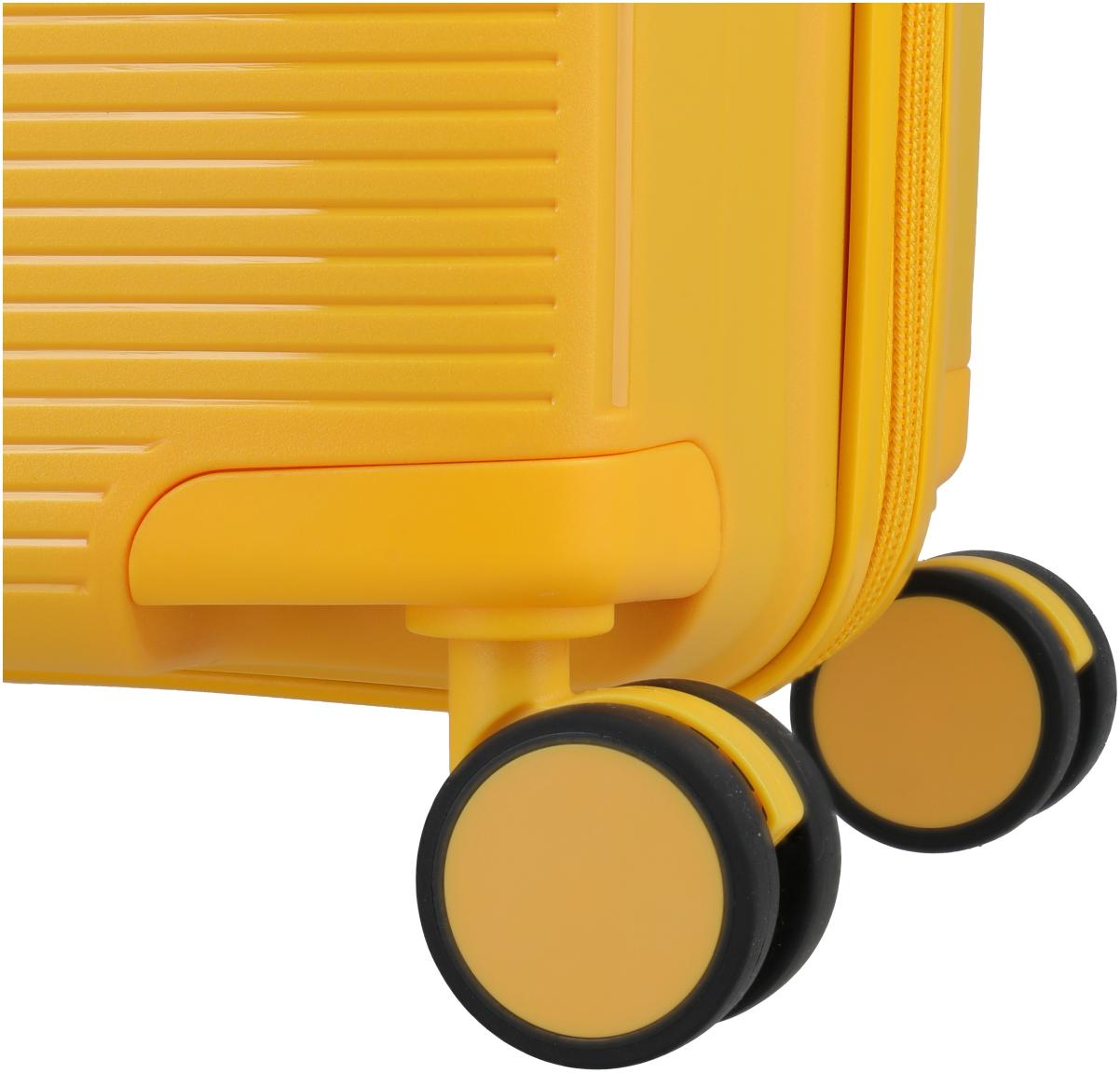Travelite Pacific Trolley S Handgepäckkoffer Hartschale Gelb