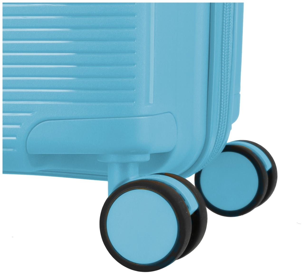 Travelite Pacific Trolley S Handgepäckkoffer Hartschale Light Blue - Blau