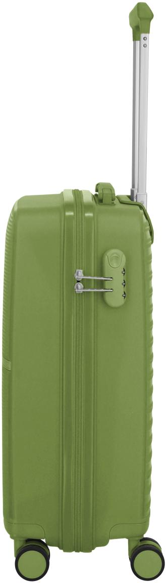 Travelite Pacific Trolley S Handgepäckkoffer Hartschale Olive - Grün