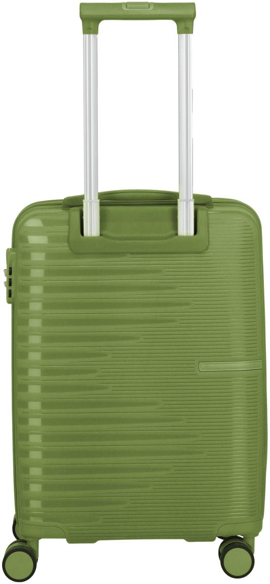Travelite Pacific Trolley S Handgepäckkoffer Hartschale Olive - Grün