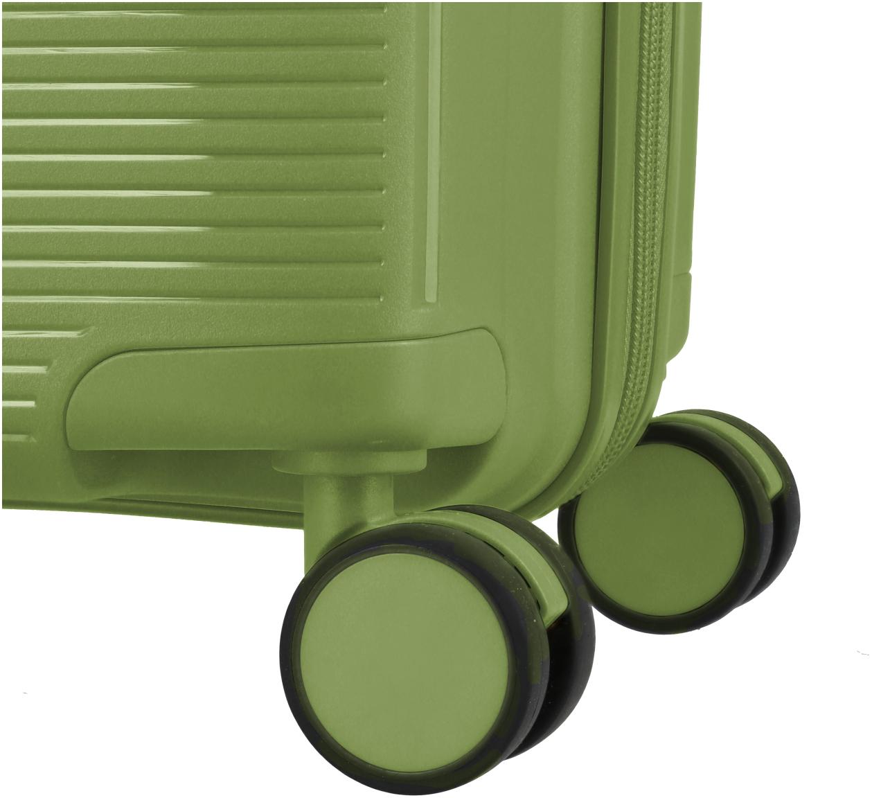 Travelite Pacific Trolley S Handgepäckkoffer Hartschale Olive - Grün