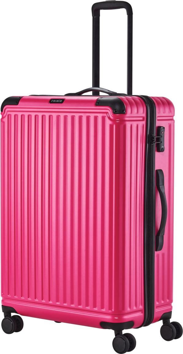 Travelite Reisekoffer 4W Trolley L 77cm Cruise knallpink