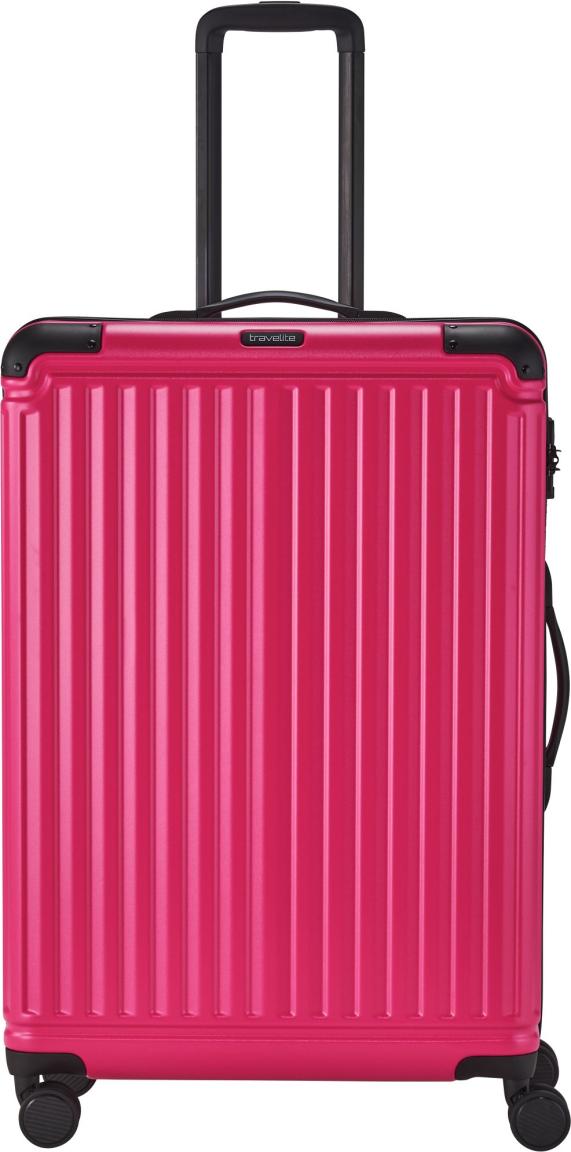 Travelite Reisekoffer 4W Trolley L 77cm Cruise knallpink