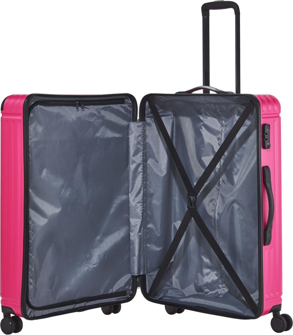 Travelite Reisekoffer 4W Trolley L 77cm Cruise knallpink