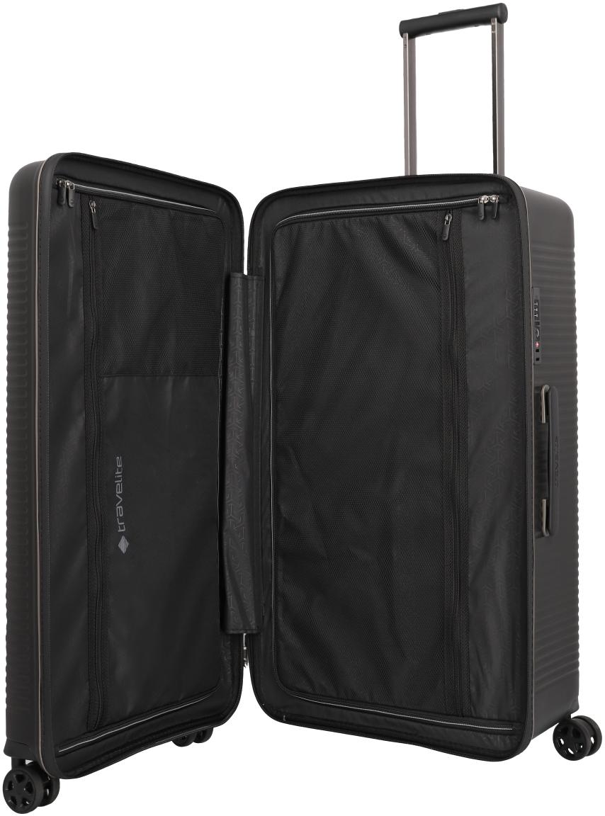 Travelite Reisekoffer Roomer 4w Trunk L 78cm schwarz Hartschale