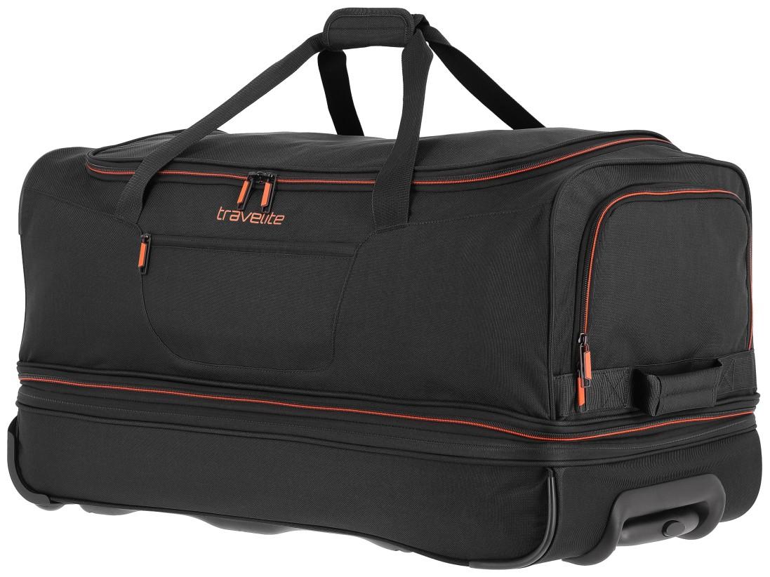 Travelite Reisetasche Basics Rollen Bodenfach schwarz